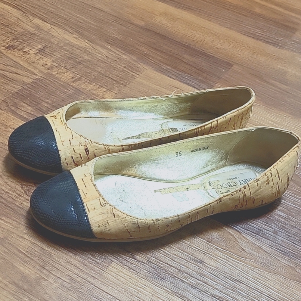 Jimmy Choo cork flats